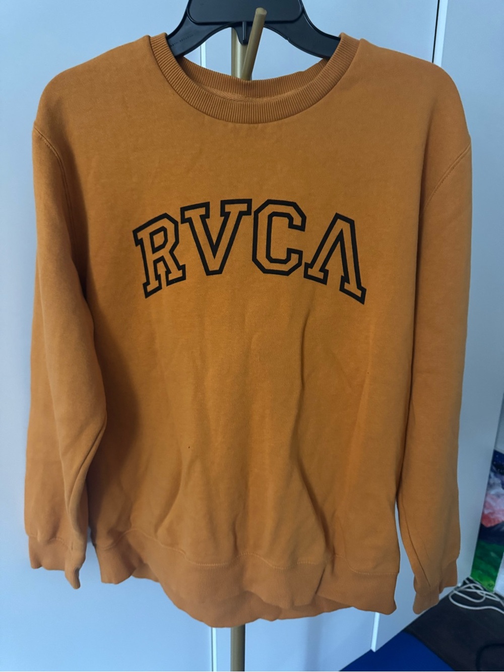 RVCA Golden Mustard Crewneck Sweatshirt
